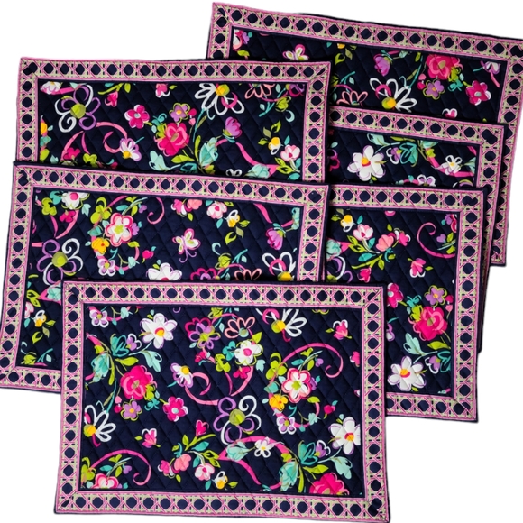 Vera Bradley Dining Vera Bradley Floral Ribbons Set Of 6 Placemat
